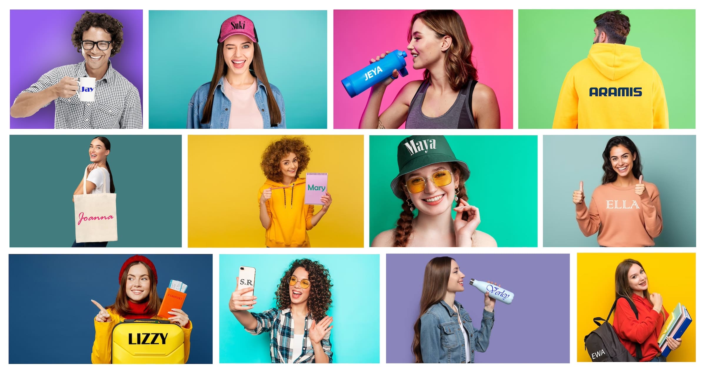 Personalisation photo grid